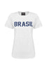 Camiseta Brasil Strass Branco - Personalizável