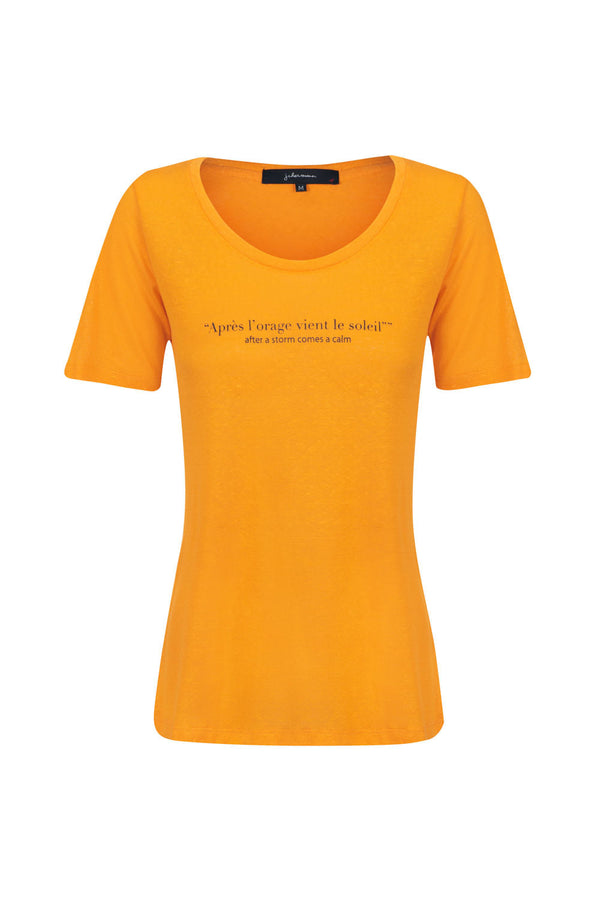 Camiseta Après L'orange Amarelo