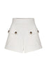 Short Classic Boucle Off White