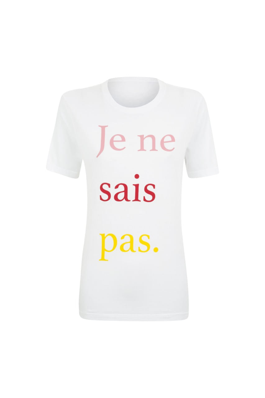 Camiseta Je Ne Sais Branco - Chris Francini