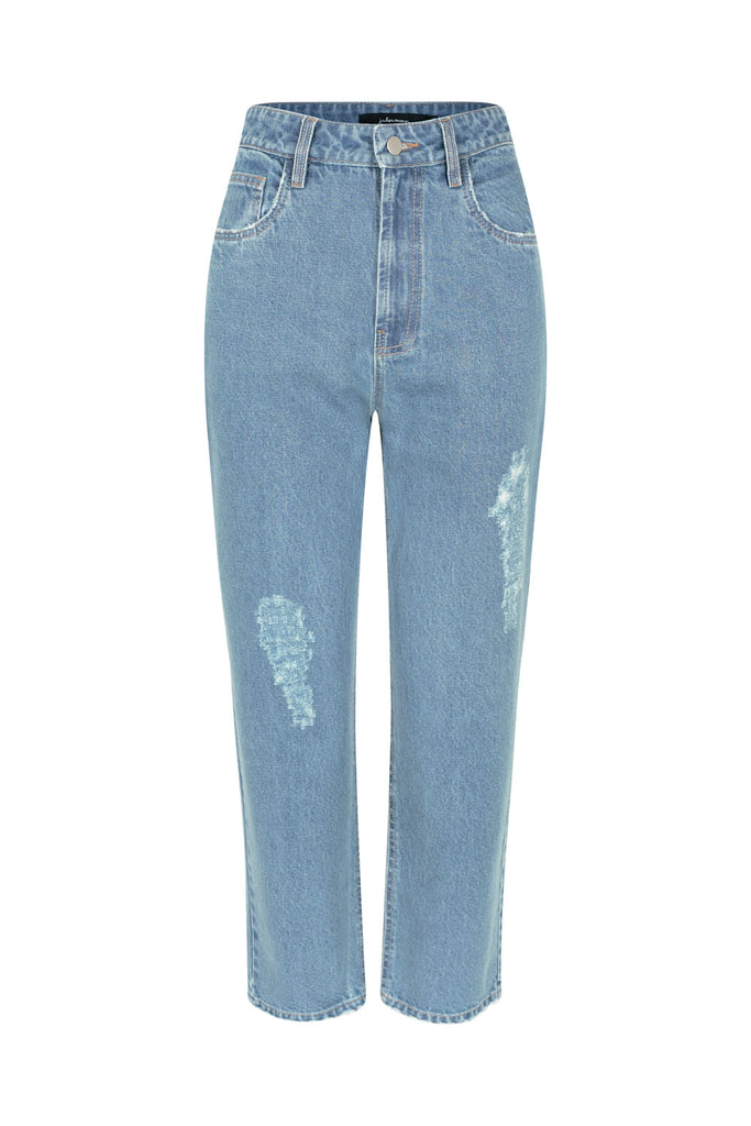 Calça Rocker Destroyed Jeans