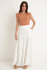 Saia Babados Tencel Off White