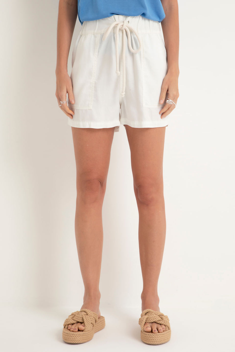 Shorts Tencel Off White