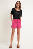 Shorts Tencel Rosa