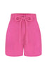 Shorts Tencel Rosa