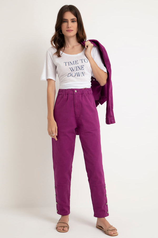 Camiseta Time To Wine Down Branco