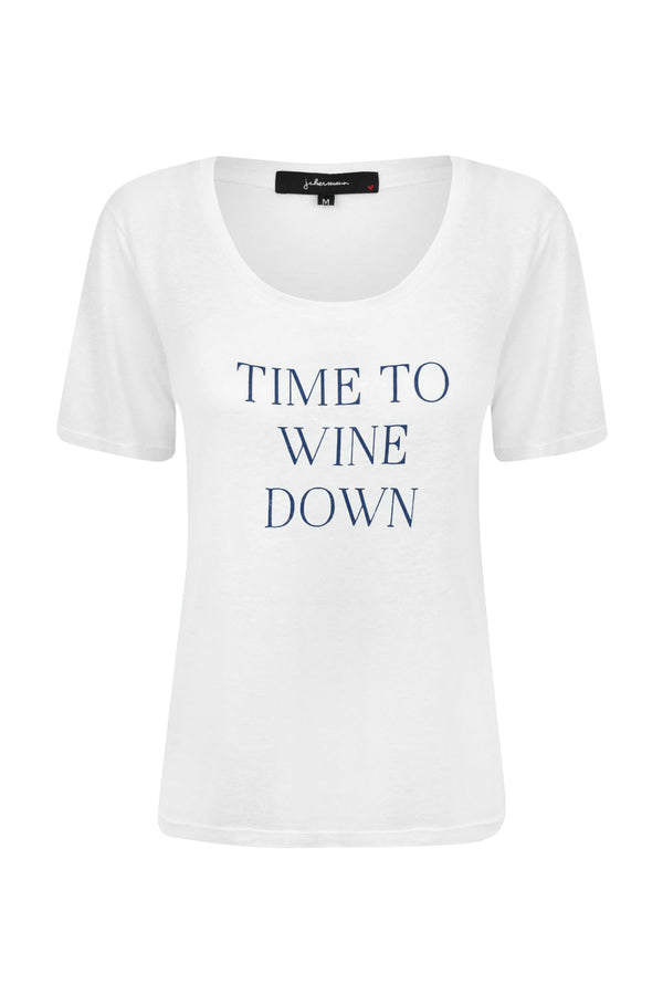 Camiseta Time To Wine Down Branco
