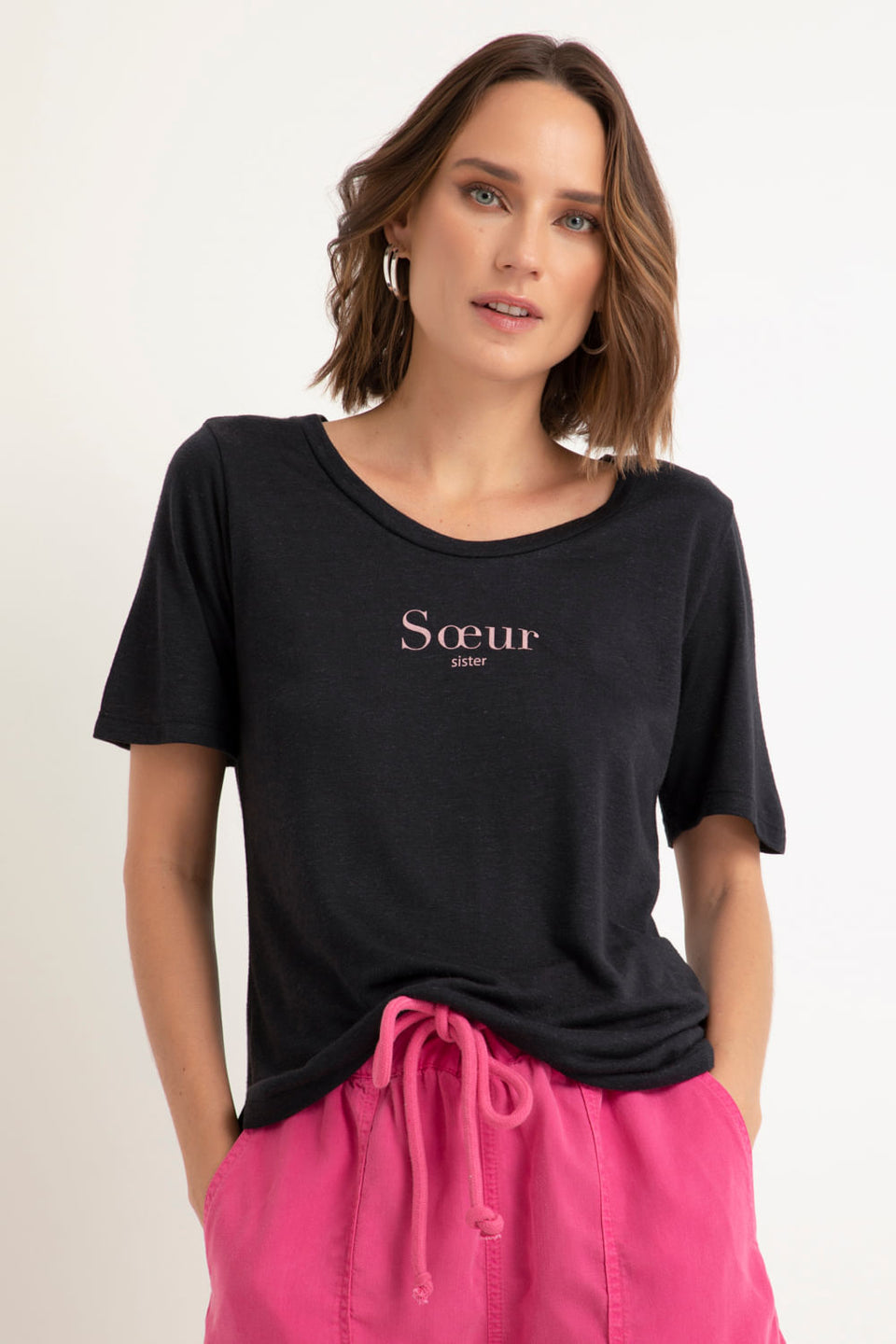 Camiseta Soeur Preto