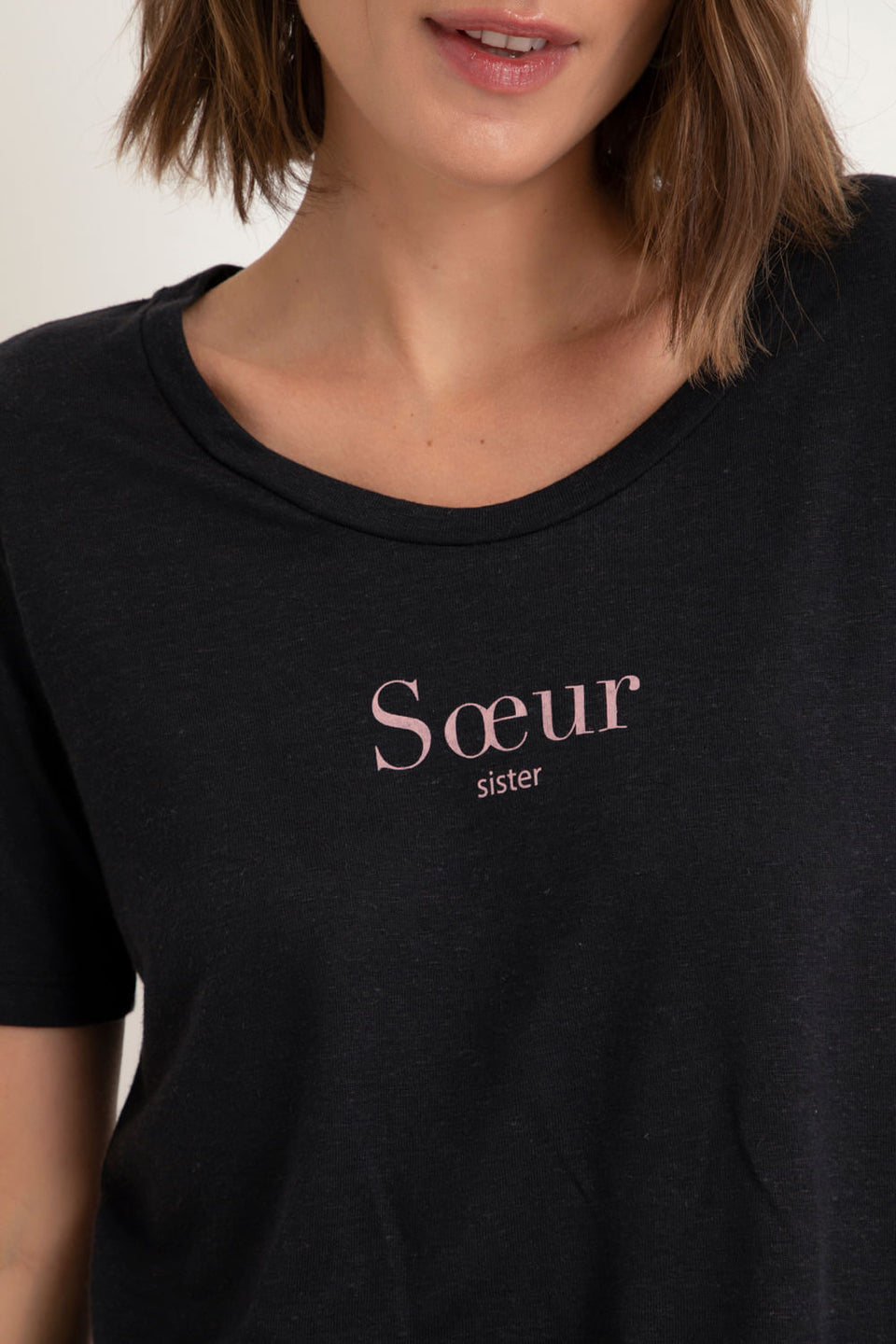 Camiseta Soeur Preto