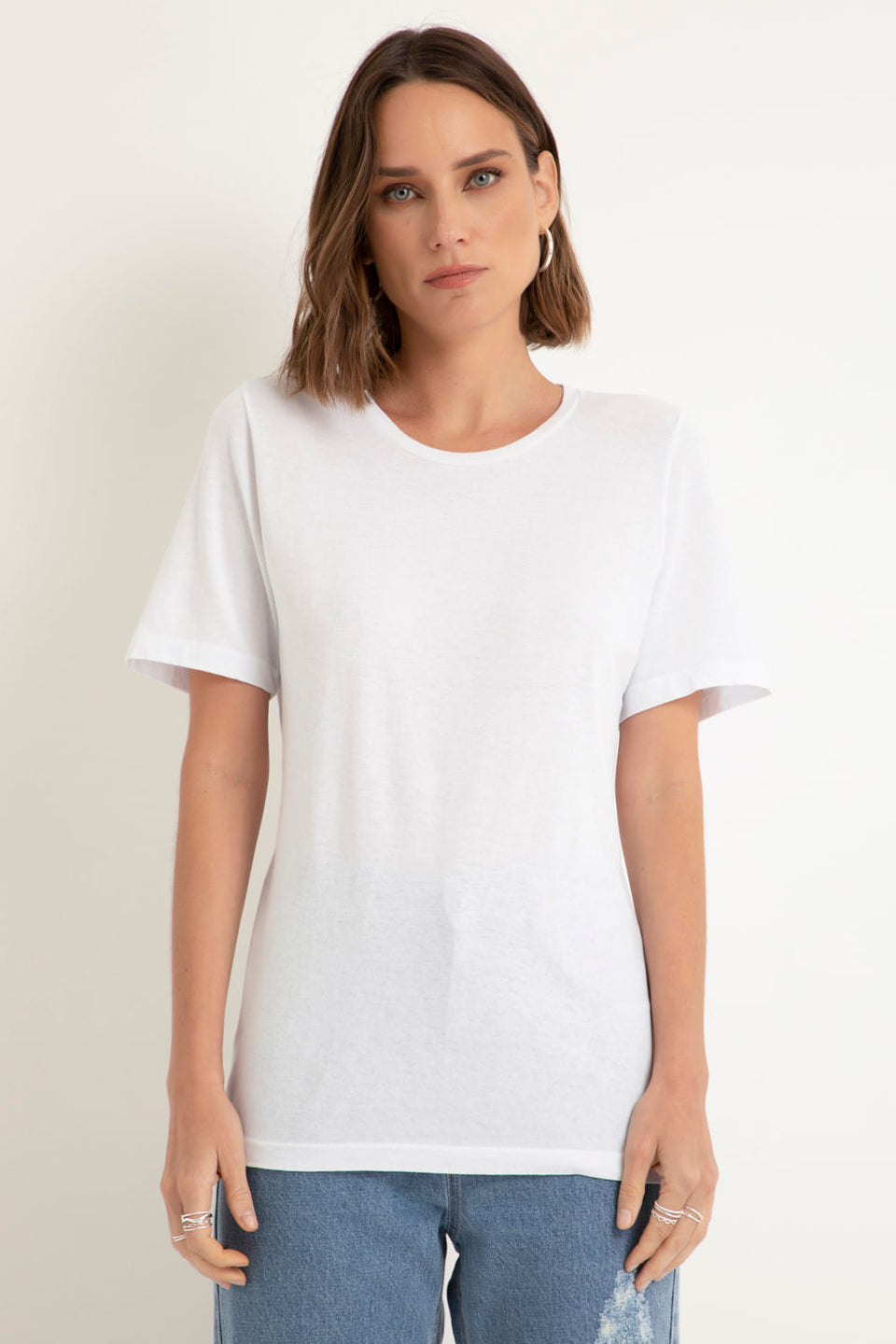 Camiseta Basic Algodão Branco