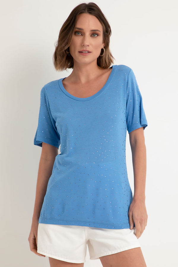 Camiseta Shine Colors Azul Claro