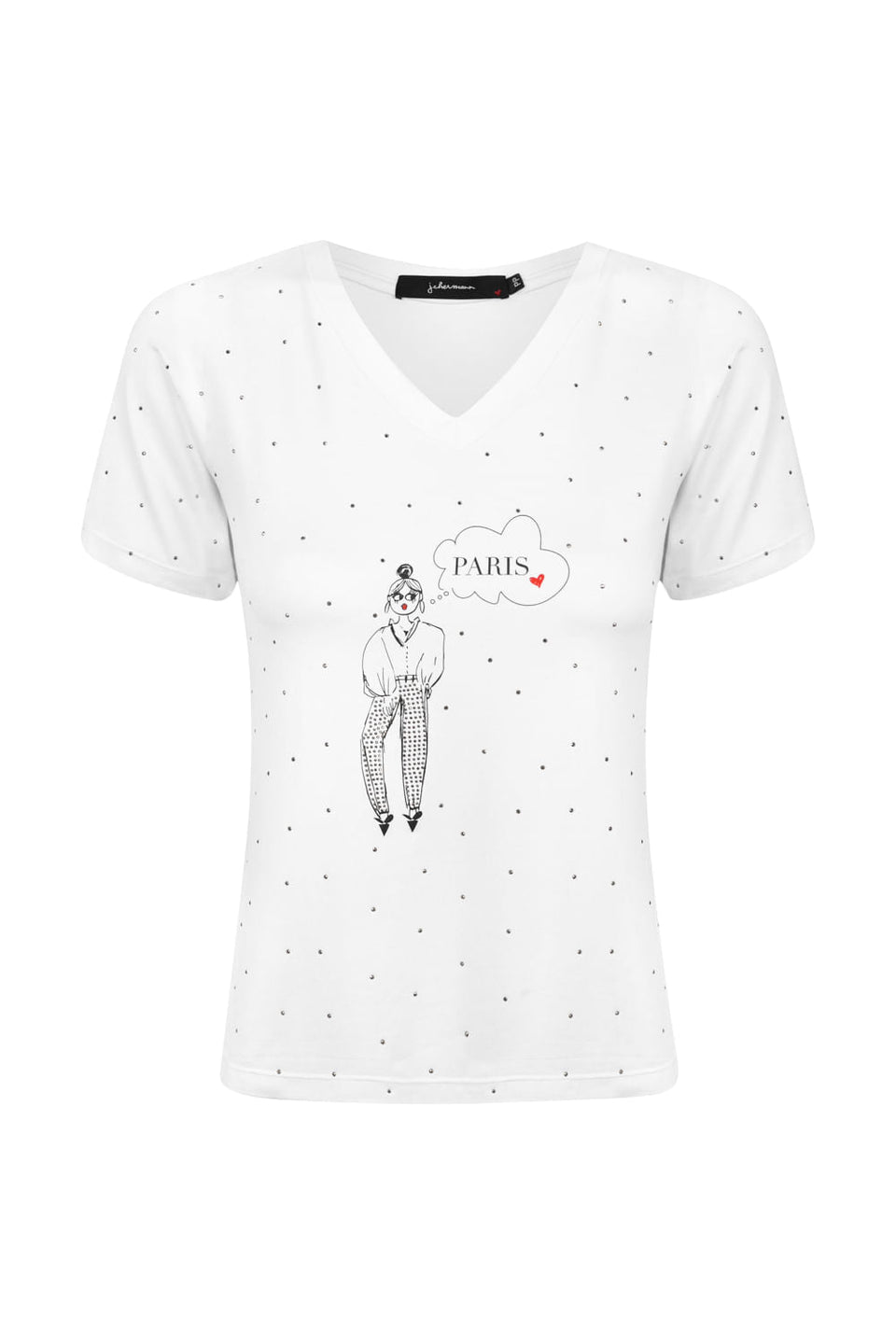 Camiseta Menina Paris Branco