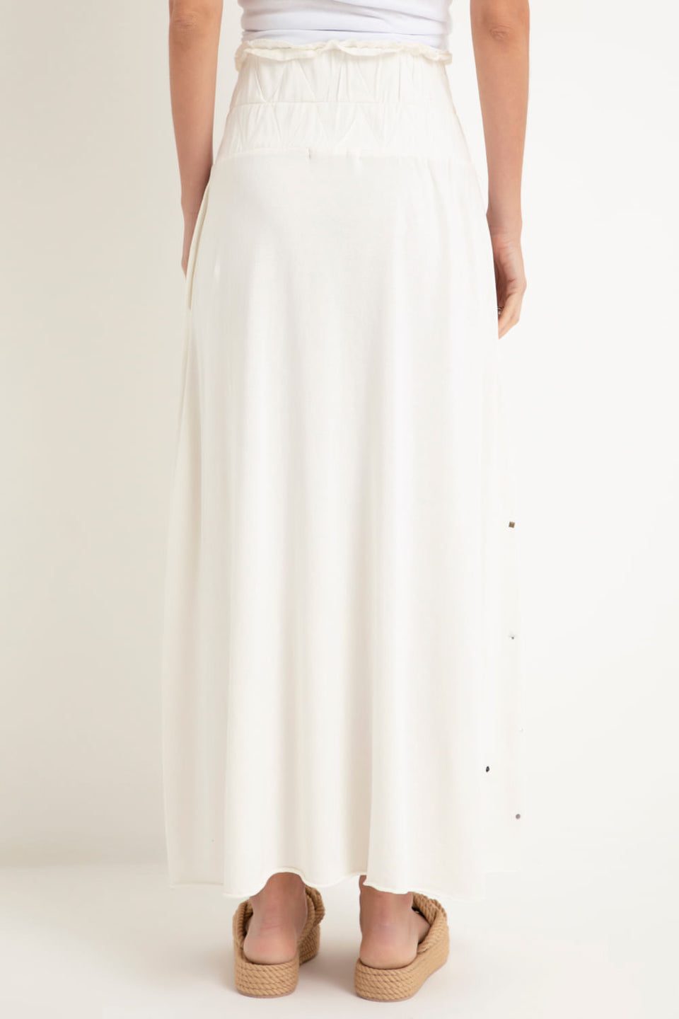 Saia Midi Tachas Off White