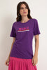 Camiseta Merci Bordado Roxo