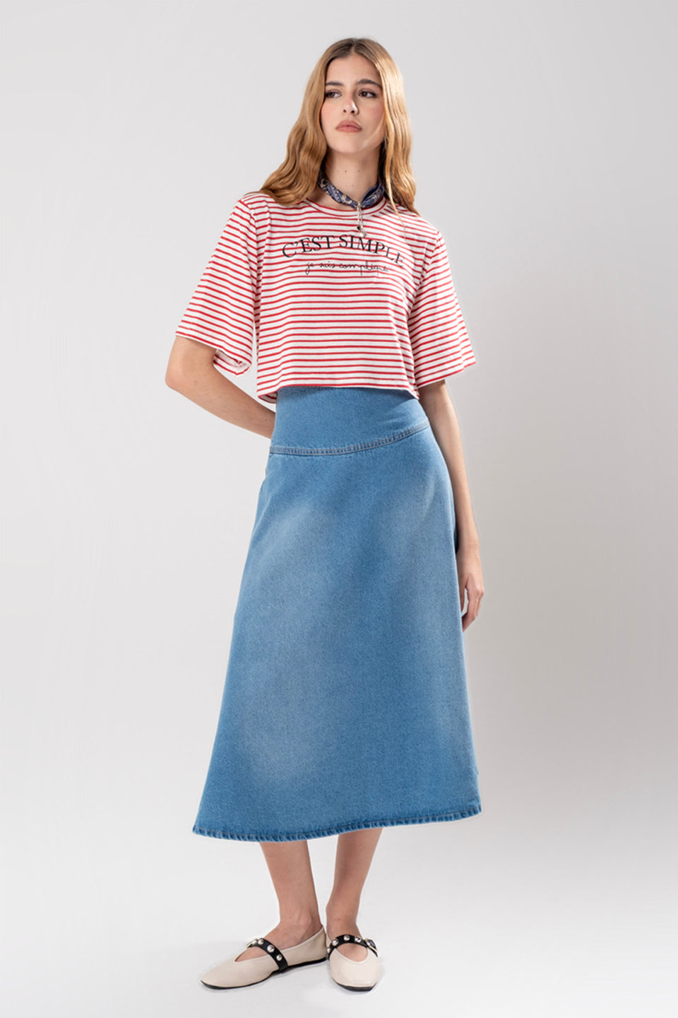 Camiseta Cropped Listras