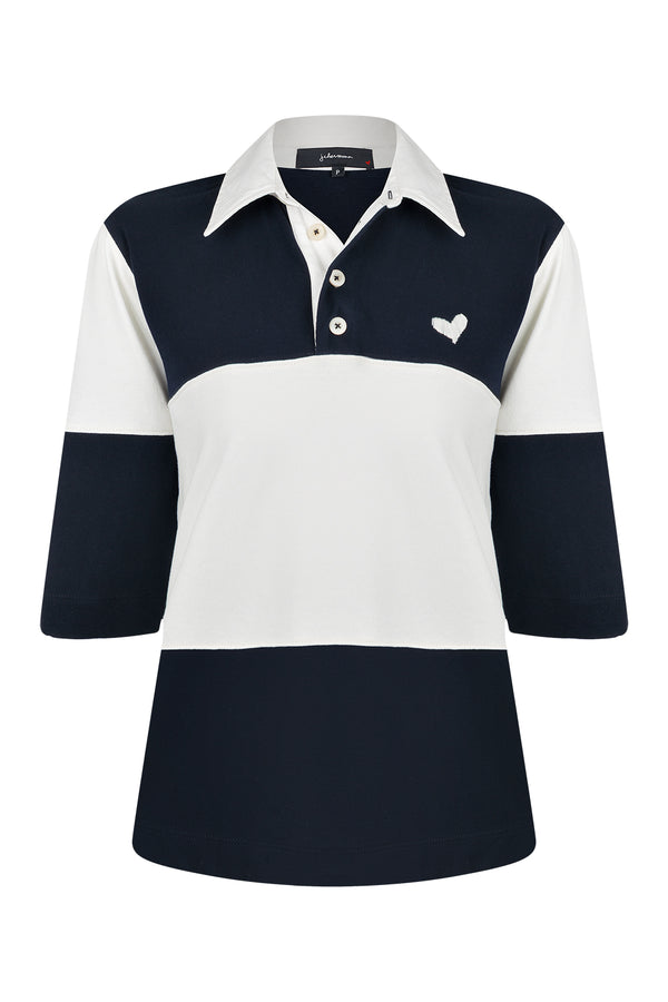 Camiseta Polo Bicolor