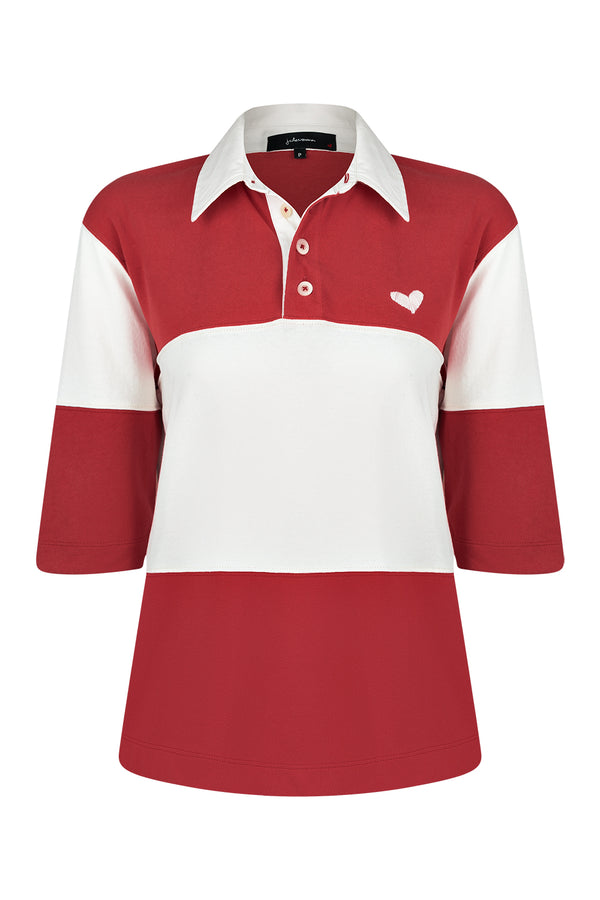 Camiseta Polo Bicolor