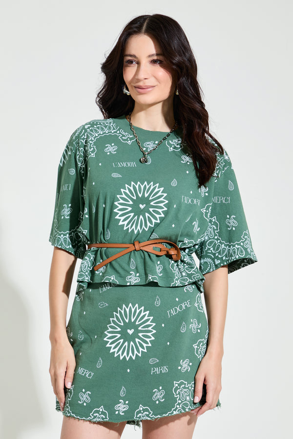 Camiseta Cropped New Bandana