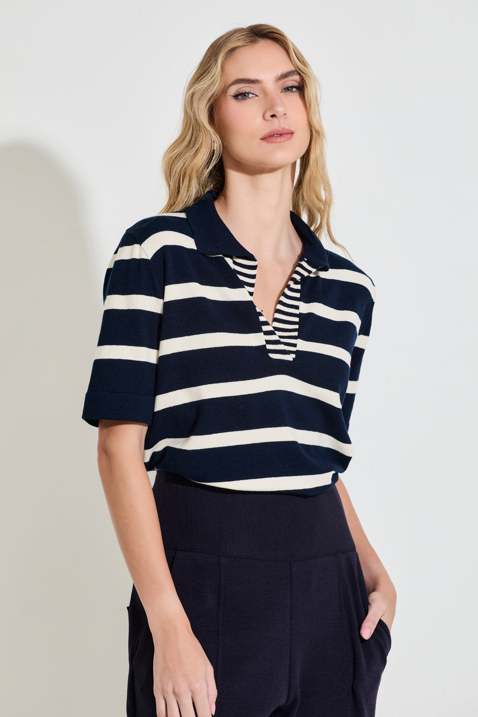 Blusa Polo Tricot Ruth