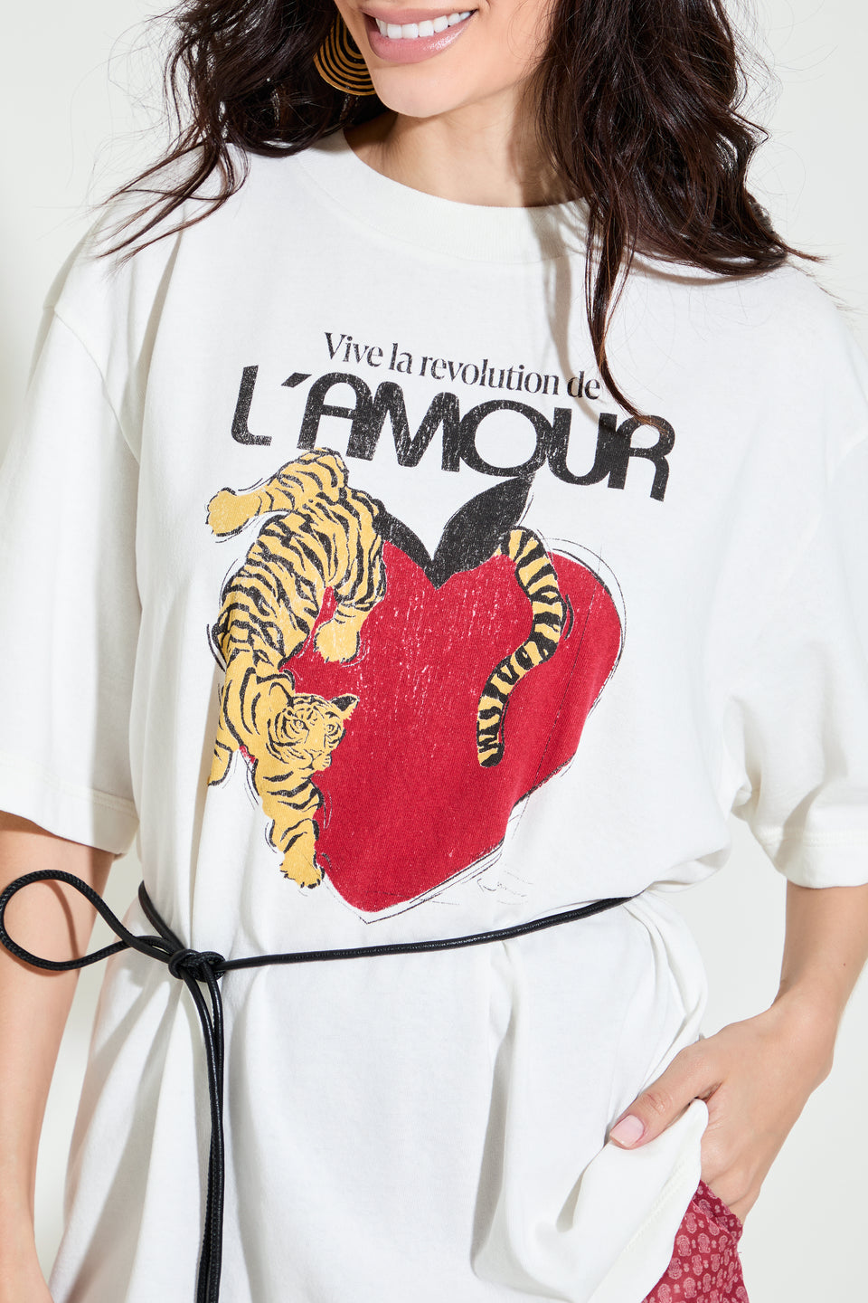 Camiseta Oversized Lamour Tigre