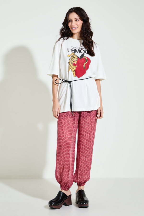 Camiseta Oversized Lamour Tigre