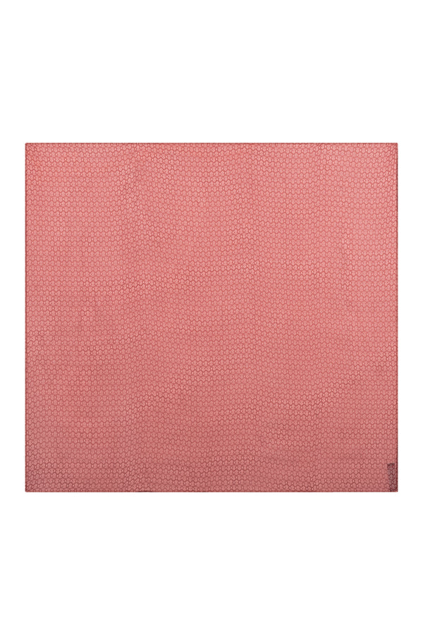 Lenço Georgete Paisley Coral