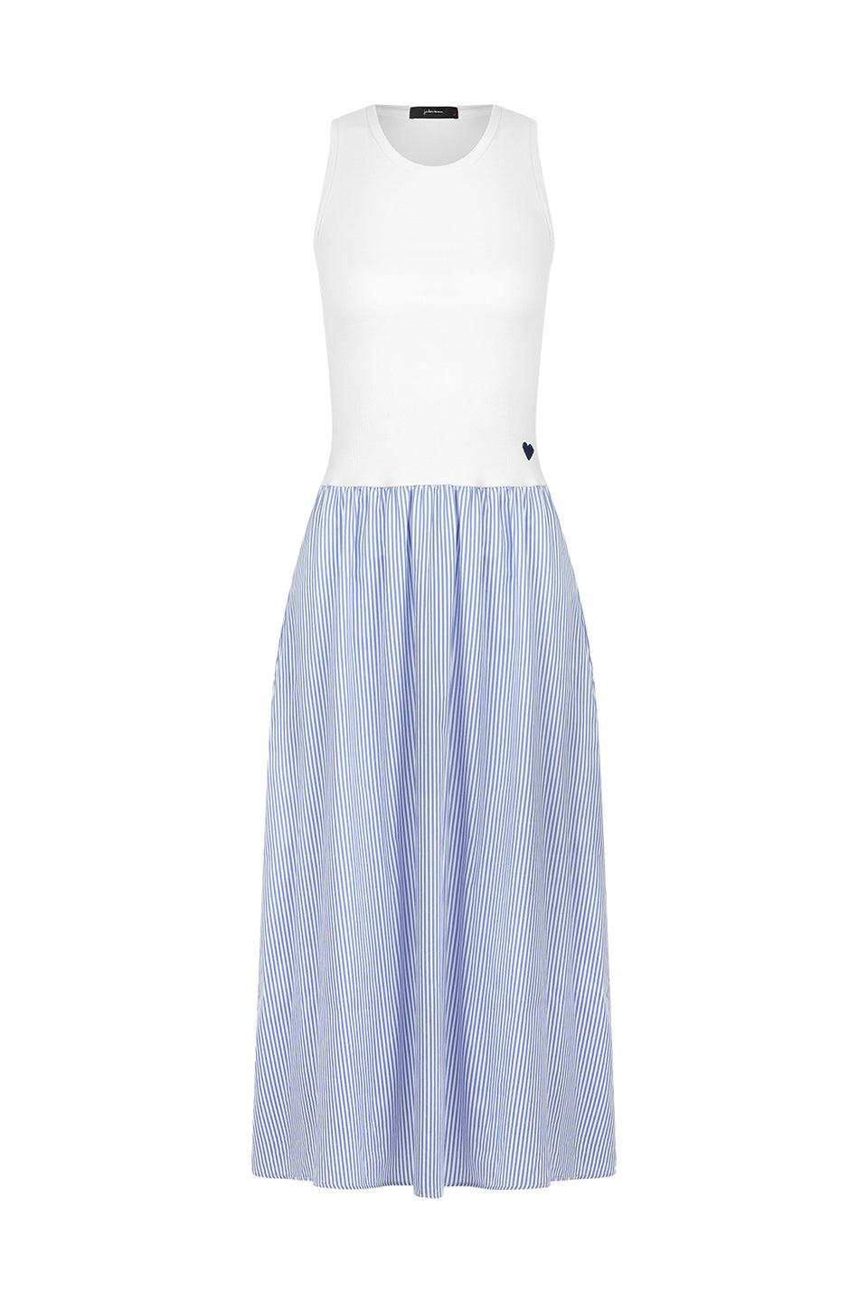 Vestido Canelado Listras Leona