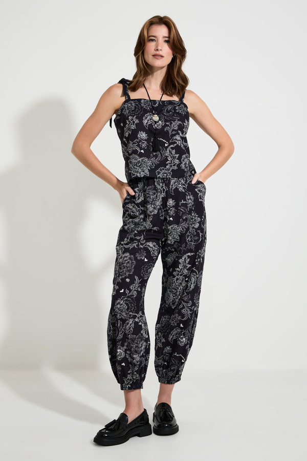 Calça jogger Floral Chermann