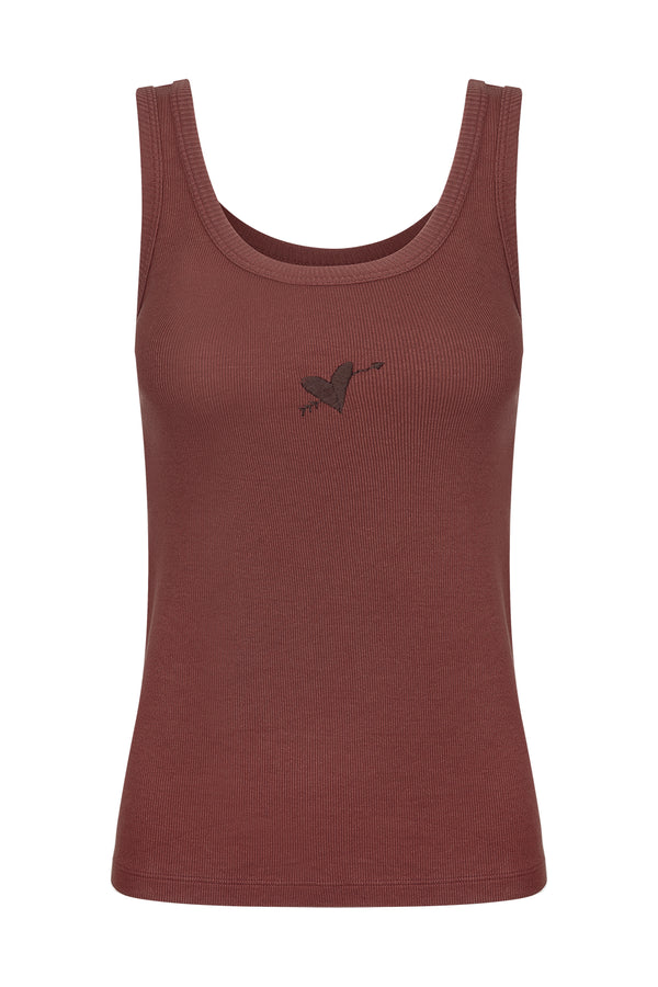 Regata Canelada Coração Flecha