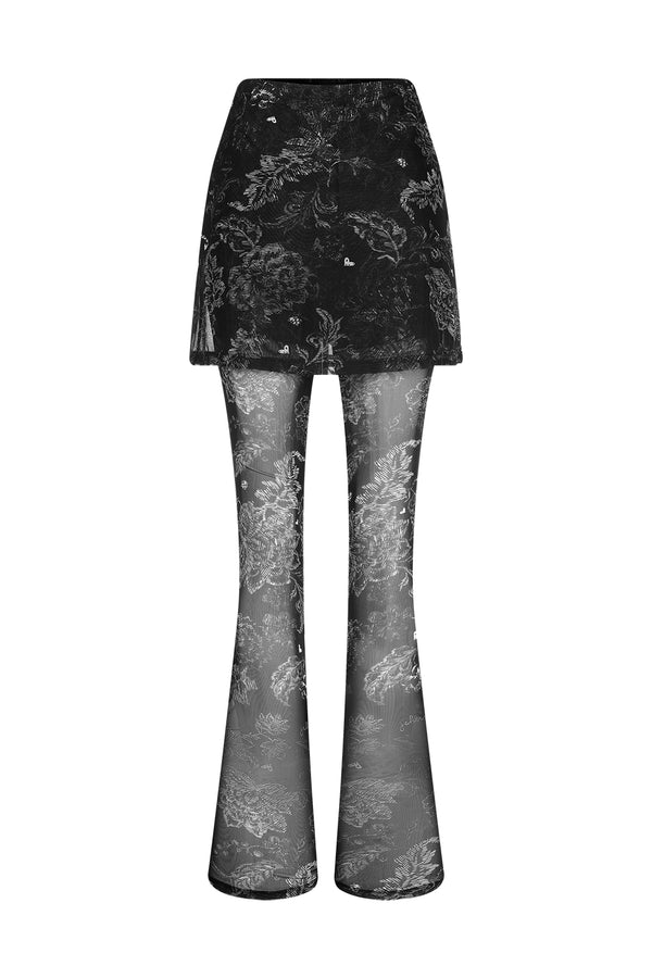 Calça Tule Floral J Chermann