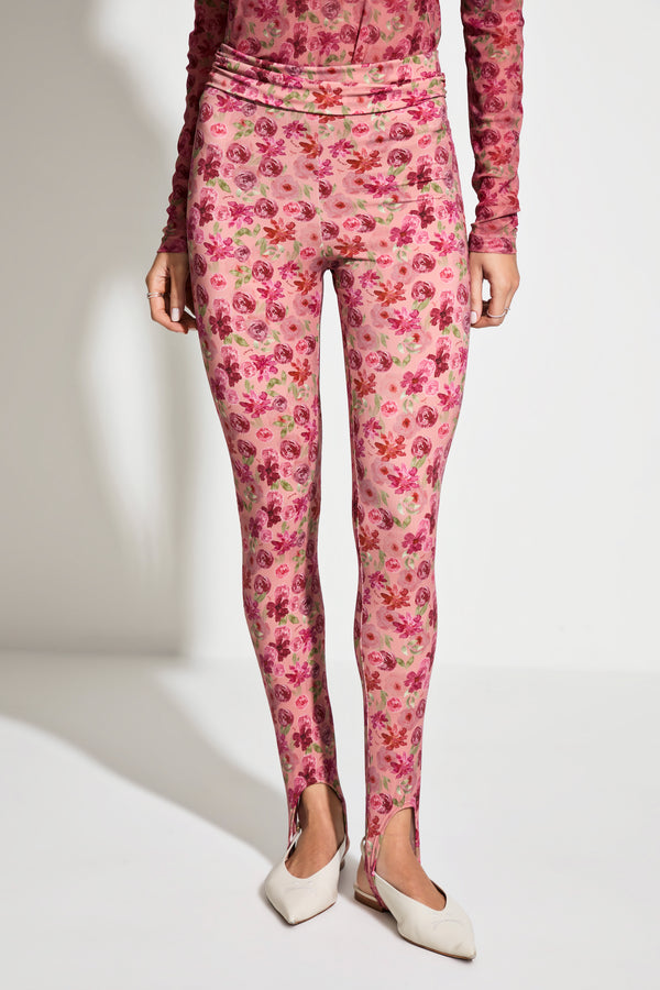 Calça Legging Floral Vintage