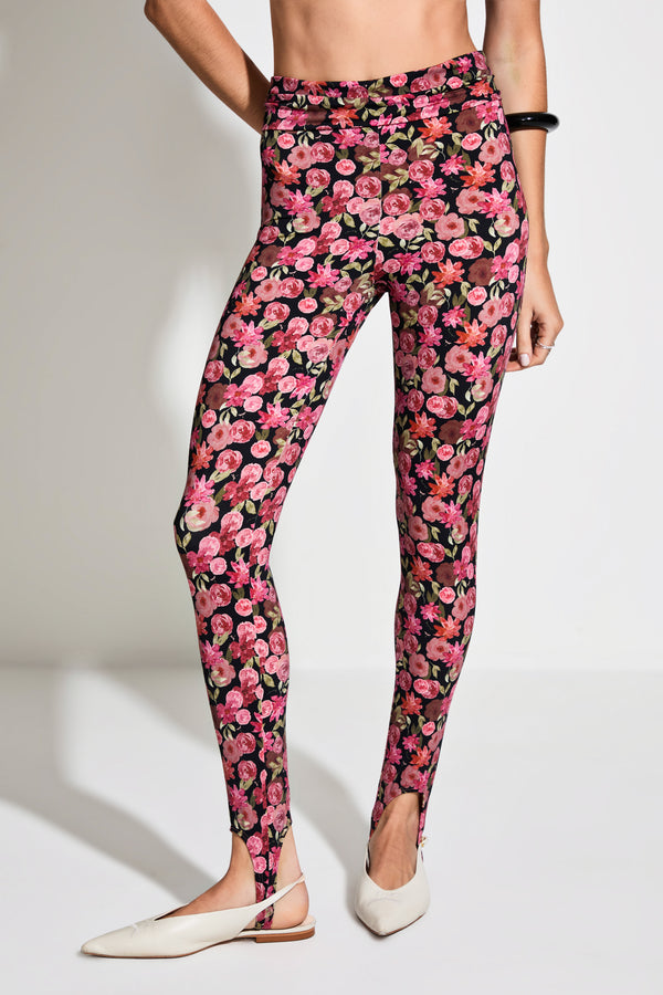 Calça Legging Floral Vintage