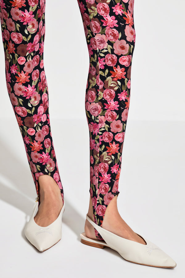 Calça Legging Floral Vintage