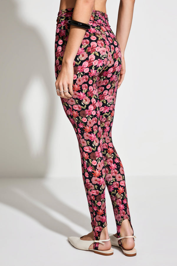 Calça Legging Floral Vintage