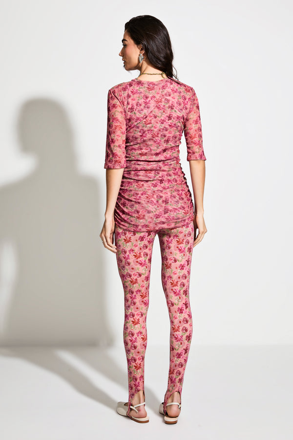 Calça Legging Floral Vintage