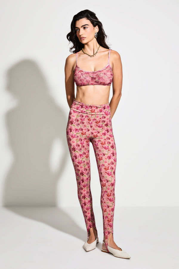 Top Tule Floral Vintage