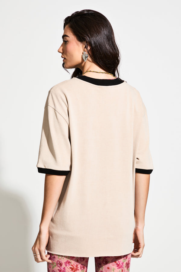 Camiseta Bicolor Vintage Amour