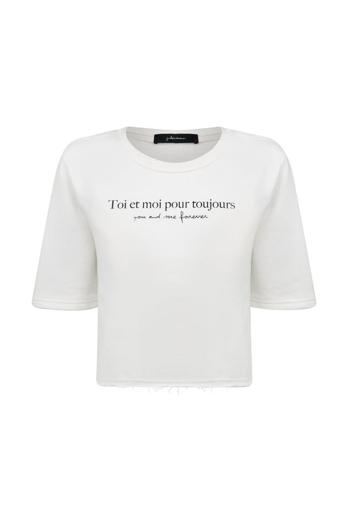 Blusa Moletom Toi et Moi Branco