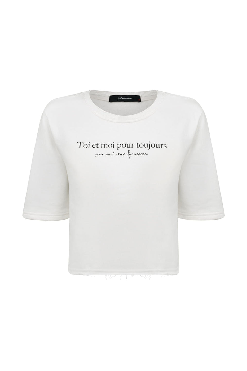 Blusa Moletom Toi et Moi Branco