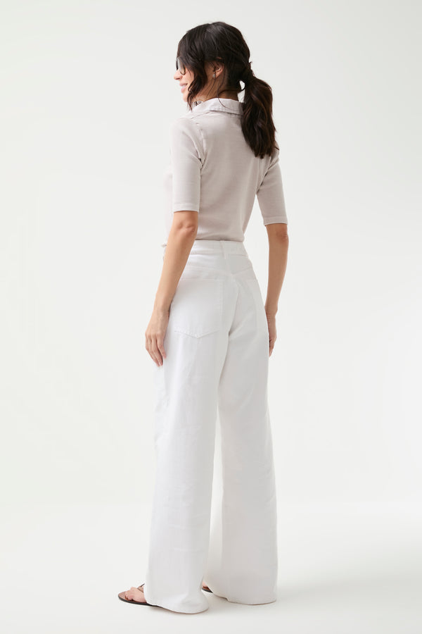 Calça Wide Leg Branca