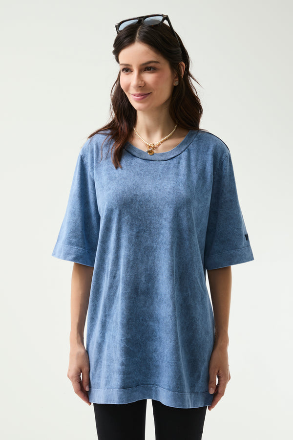 Camiseta Oversized Fabiola Marmorizada