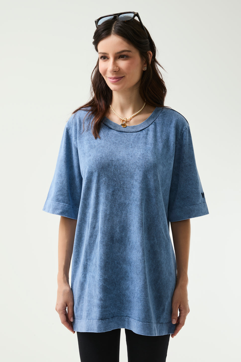 Camiseta Oversized Fabiola Marmorizada