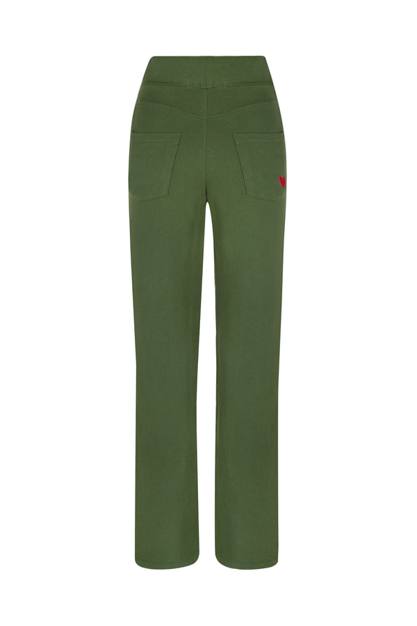 Calça Colors Moletom Verde Militar