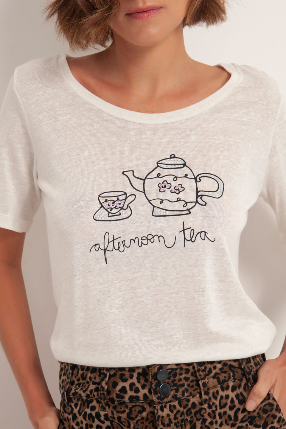 Camiseta Afternoon Tea Off White