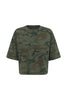 Camiseta Cropped Camuflado