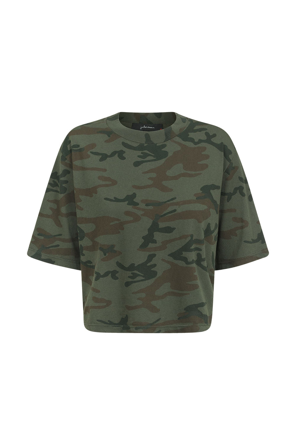 Camiseta Cropped Camuflado