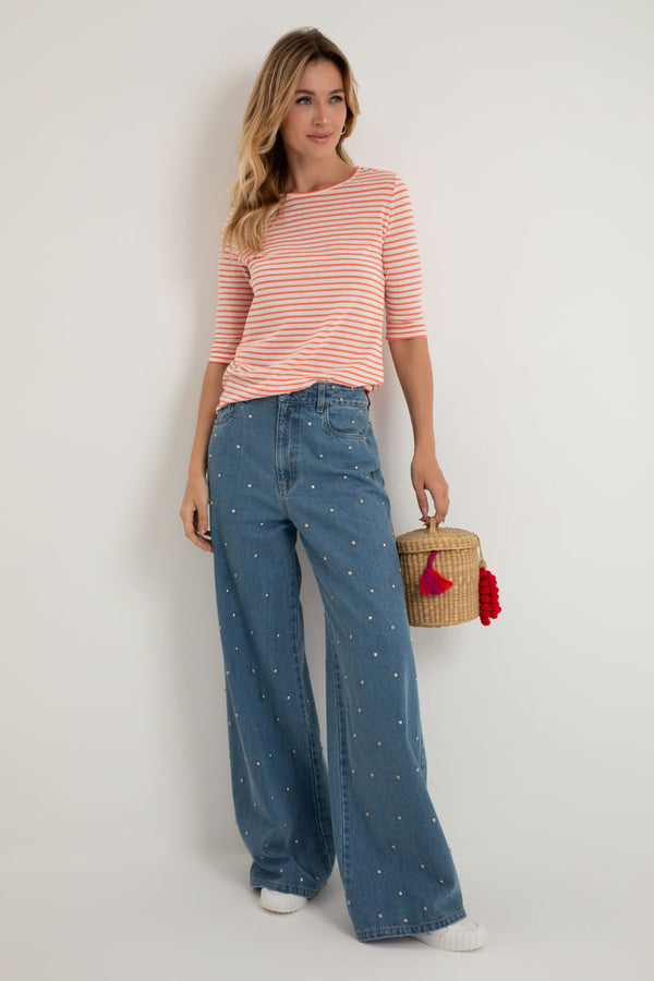 Camiseta Meia Manga Listras