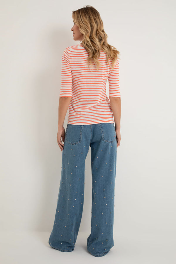 Camiseta Meia Manga Listras