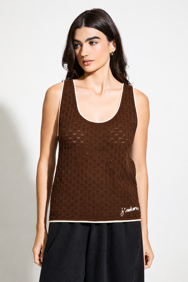 Regata Tricot Renda Jadore