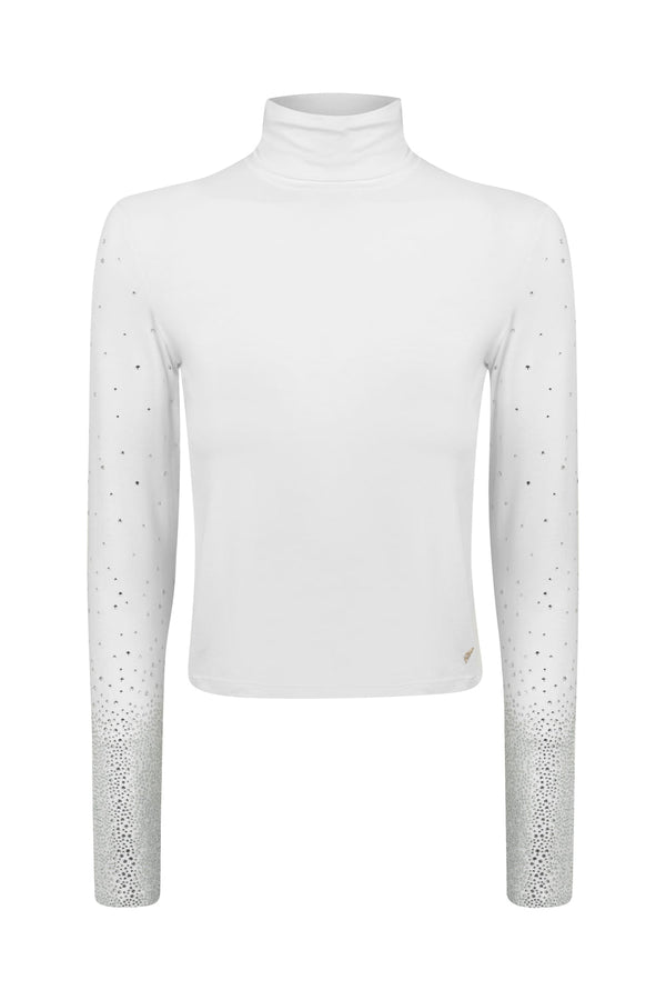 Cropped Manga Longa Brilho